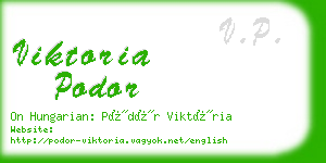 viktoria podor business card